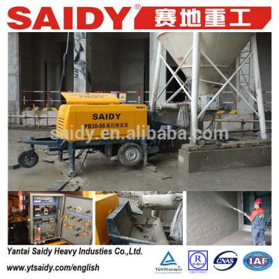 high pressure piston cement mortar spraying machine