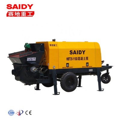 Saidy Concrete Machine Hbt30 Mini Portable Mobile Cement Boom Pump